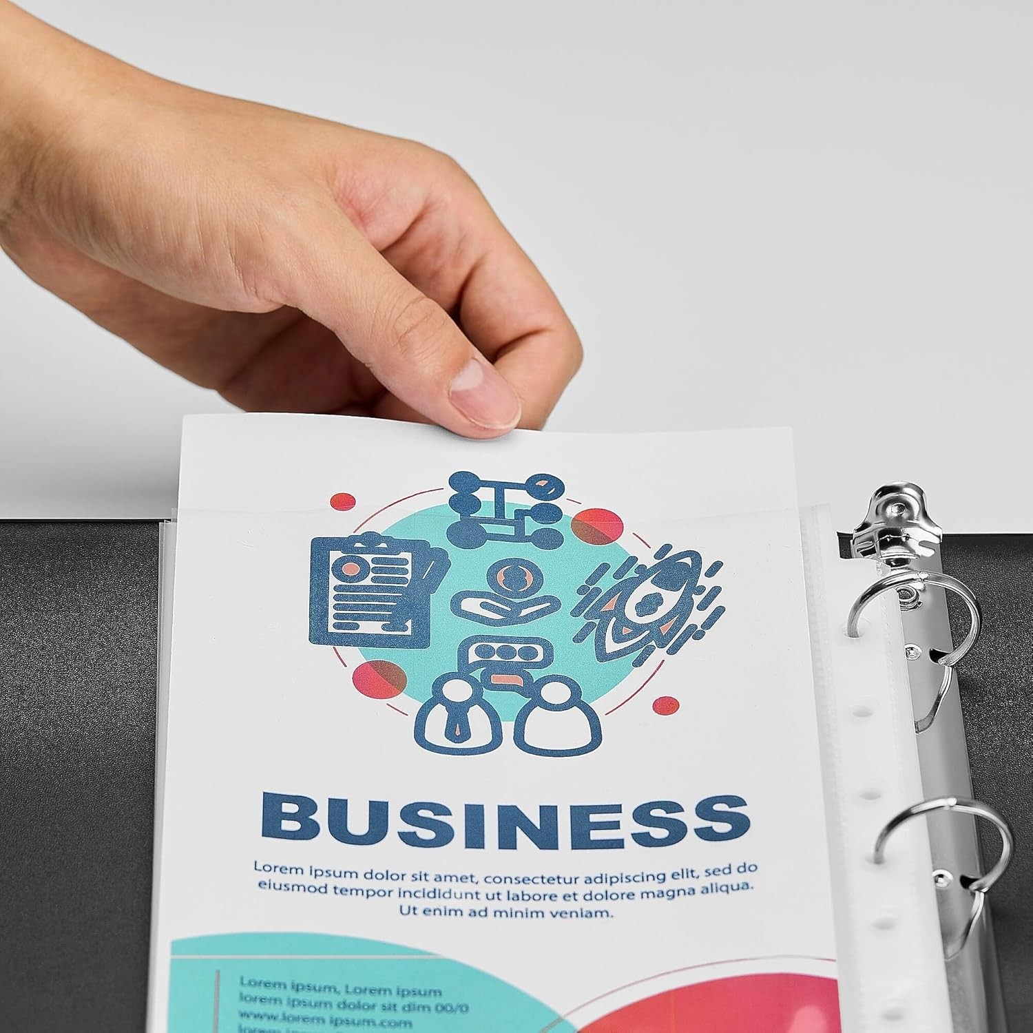 5-1/2″ x 8-1/2″ Sheet Protectors Clear Page Protectors Binders 25-Pack