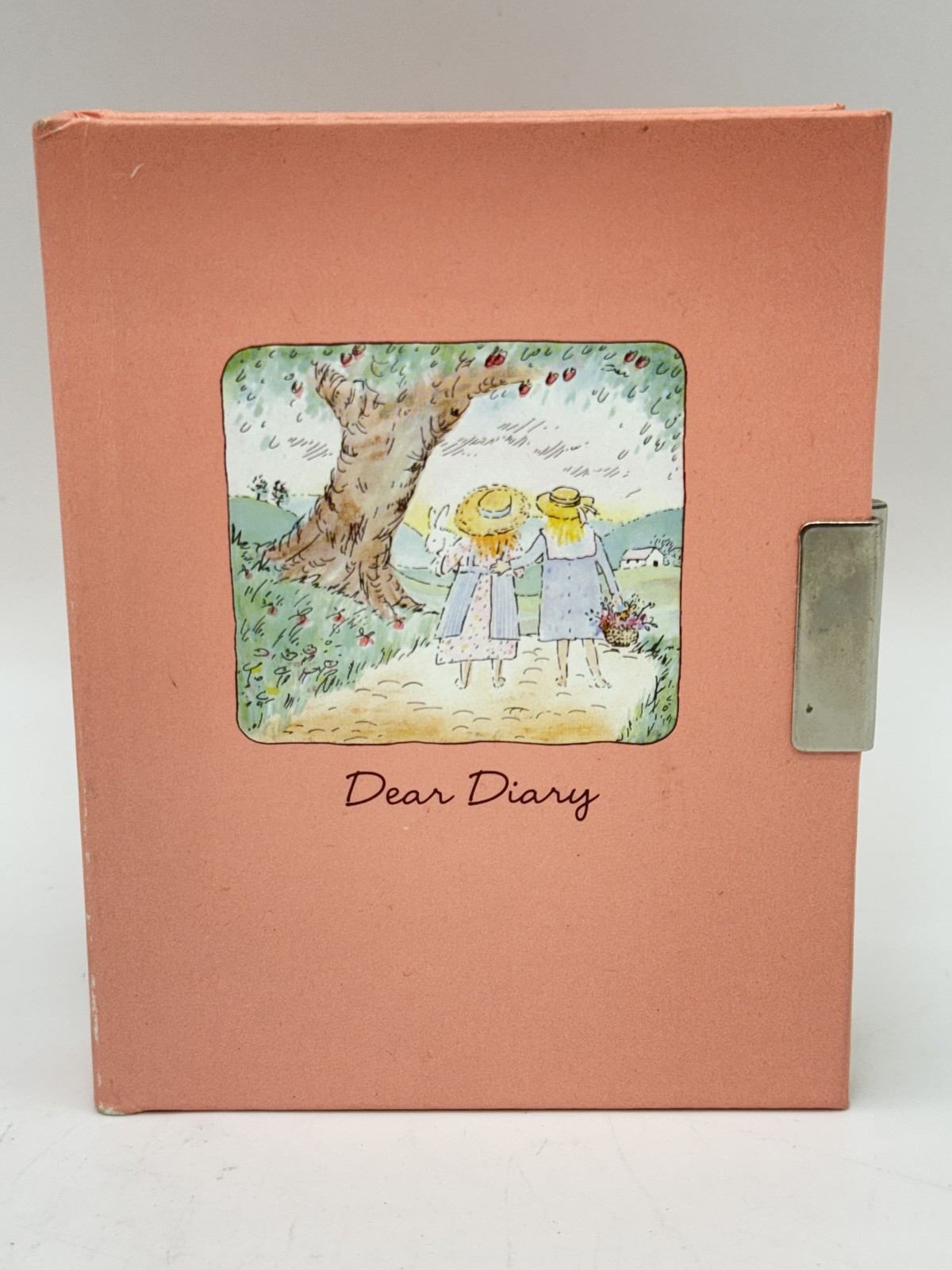 VTG Hallmark Dear Diary Journal with Combination Lock Girls Illustration NEW