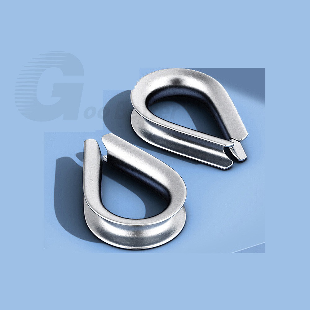 Wire Rope Thimble Clamp Stainless Steel 304 A2 Cable Clip Loop Eyelets M1.5-M16