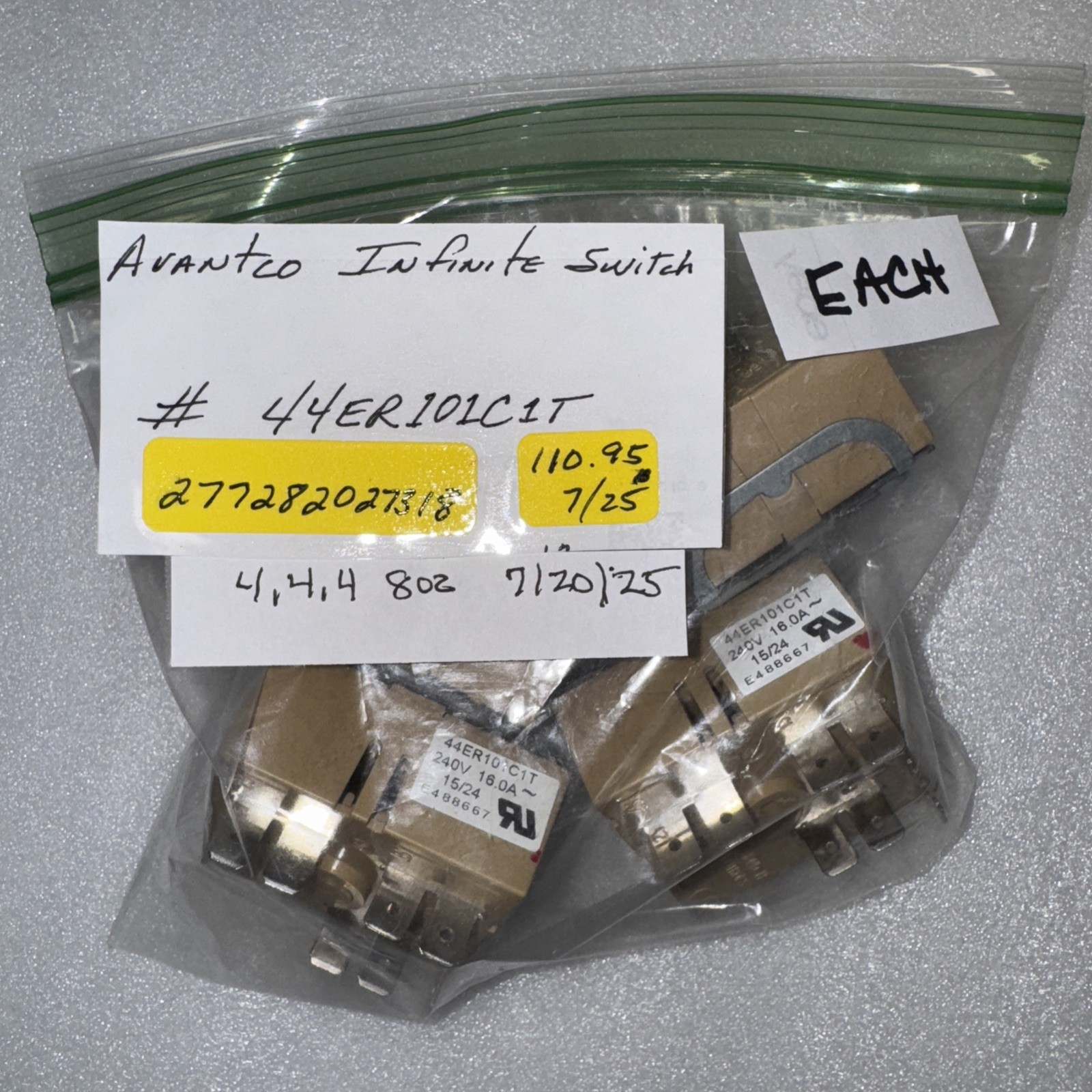 Avantco 44ER101C1TReplacement Infinite Control 16.0A for STE-4MGH/STE-4SGH