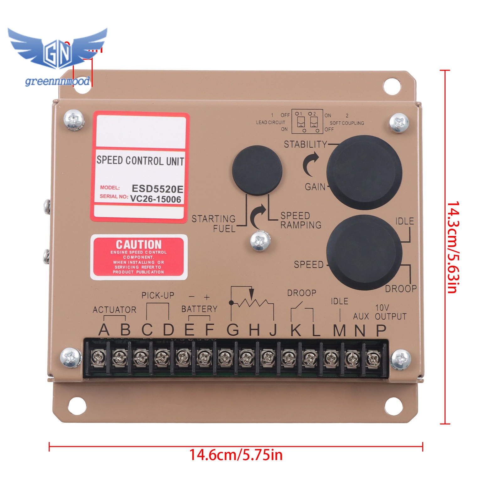 ESD5520E Engine Speed Control Unit Governor Controller compatible Generator