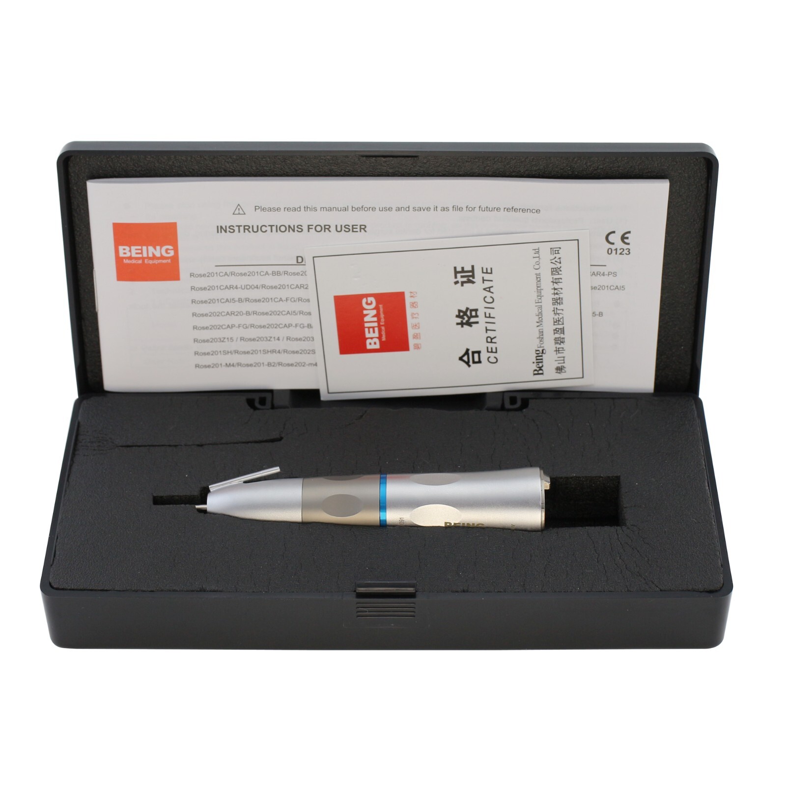 BEING Dental Straight Surgical Handpiece 1:1 Fiber Optic External Spray KaVo S11