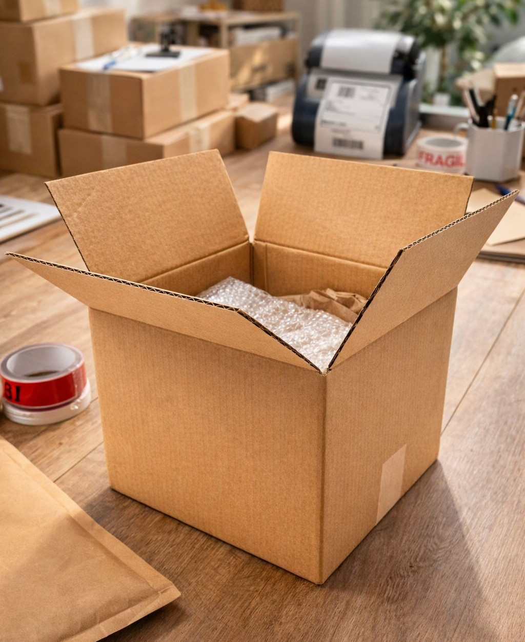 100 6x6x6 Cardboard Paper Boxes Mailing Packing Shipping Box Corrugated