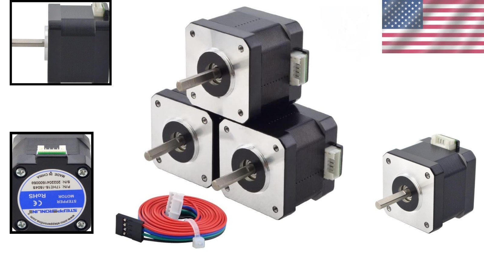 42Ncm 1.8deg Stepper Motor 4 Wires
