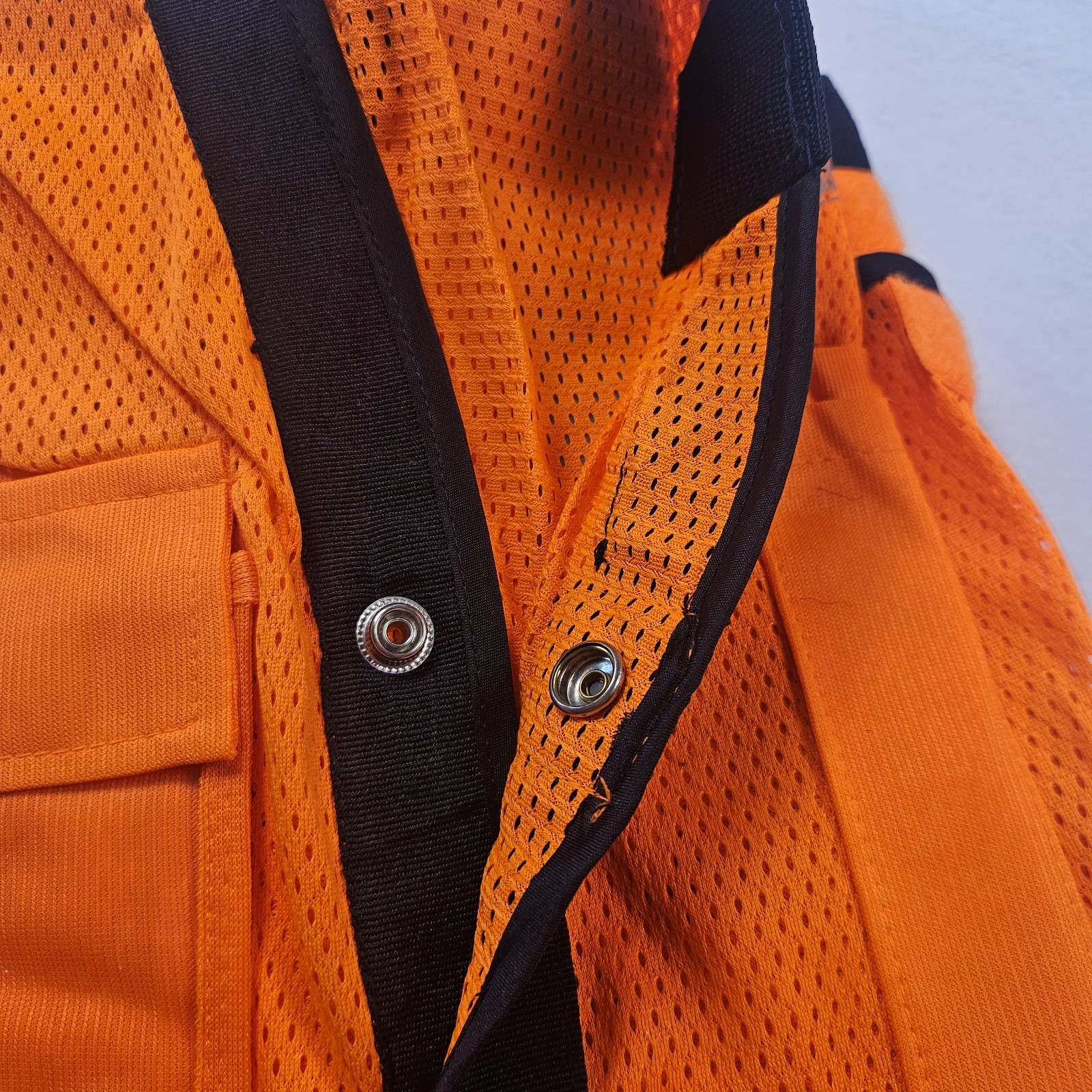 Lot 3 ORR Safety ANSI Class 2 Type R Hi Vis Orange Mesh Safety Vest Big & Tall