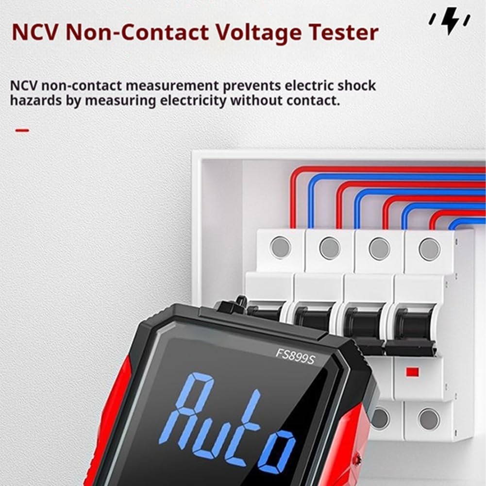 USB Rechargeable Digital Multimeter FS899L, True RMS, 6000 Counts