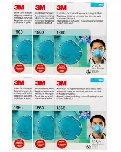 3M 1860 Particulate Respirators, Case of 120 – EXP 07/27