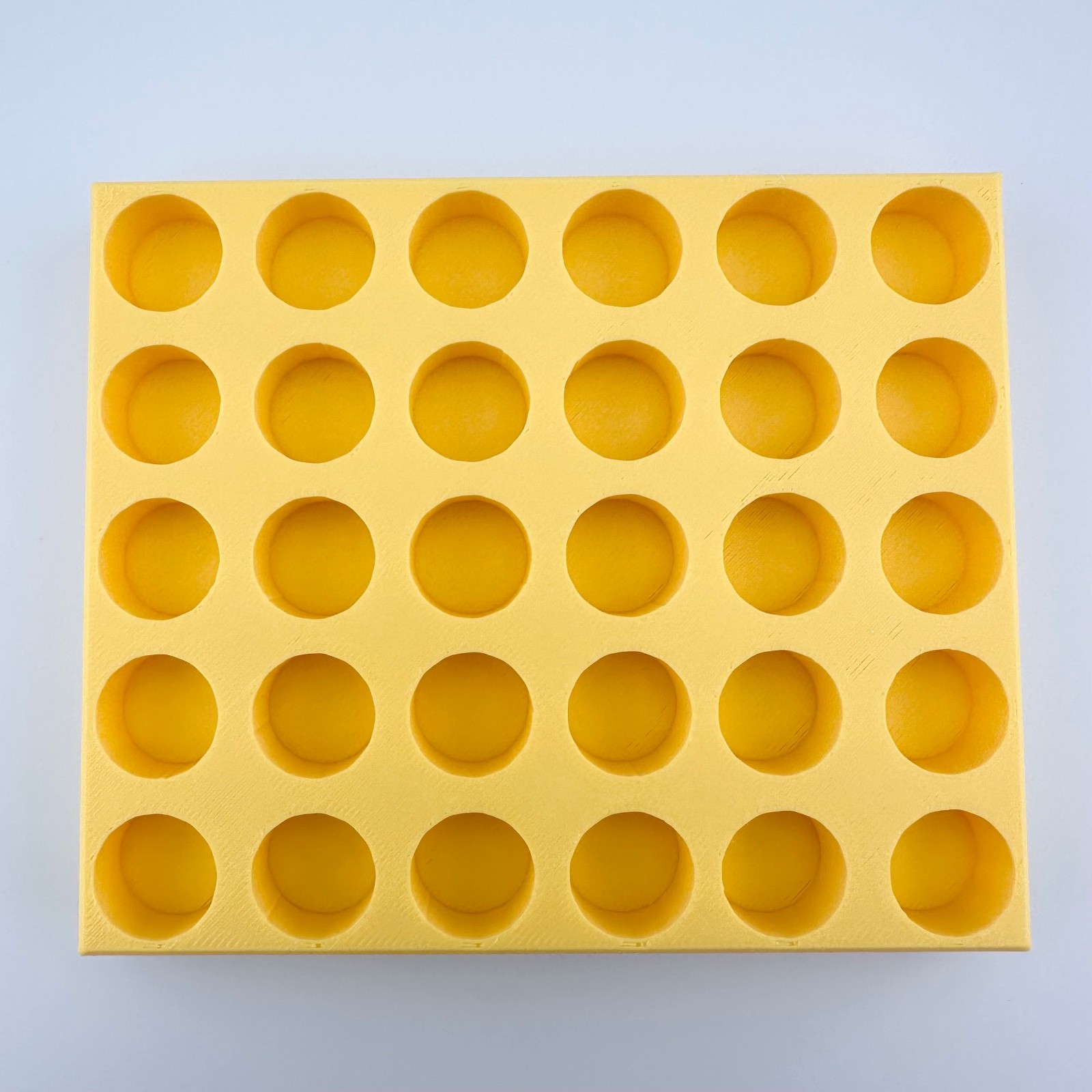 30-Place Ampule/Vial Rack, 15.5 mm Holes × 10 mm Deep – Made in USA