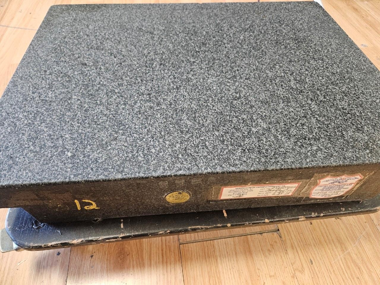 TRU-STONE GRANITE INSPECTION SURFACE PLATES 24X18X4 GRADE A 2″ LIP 24X14X2.25