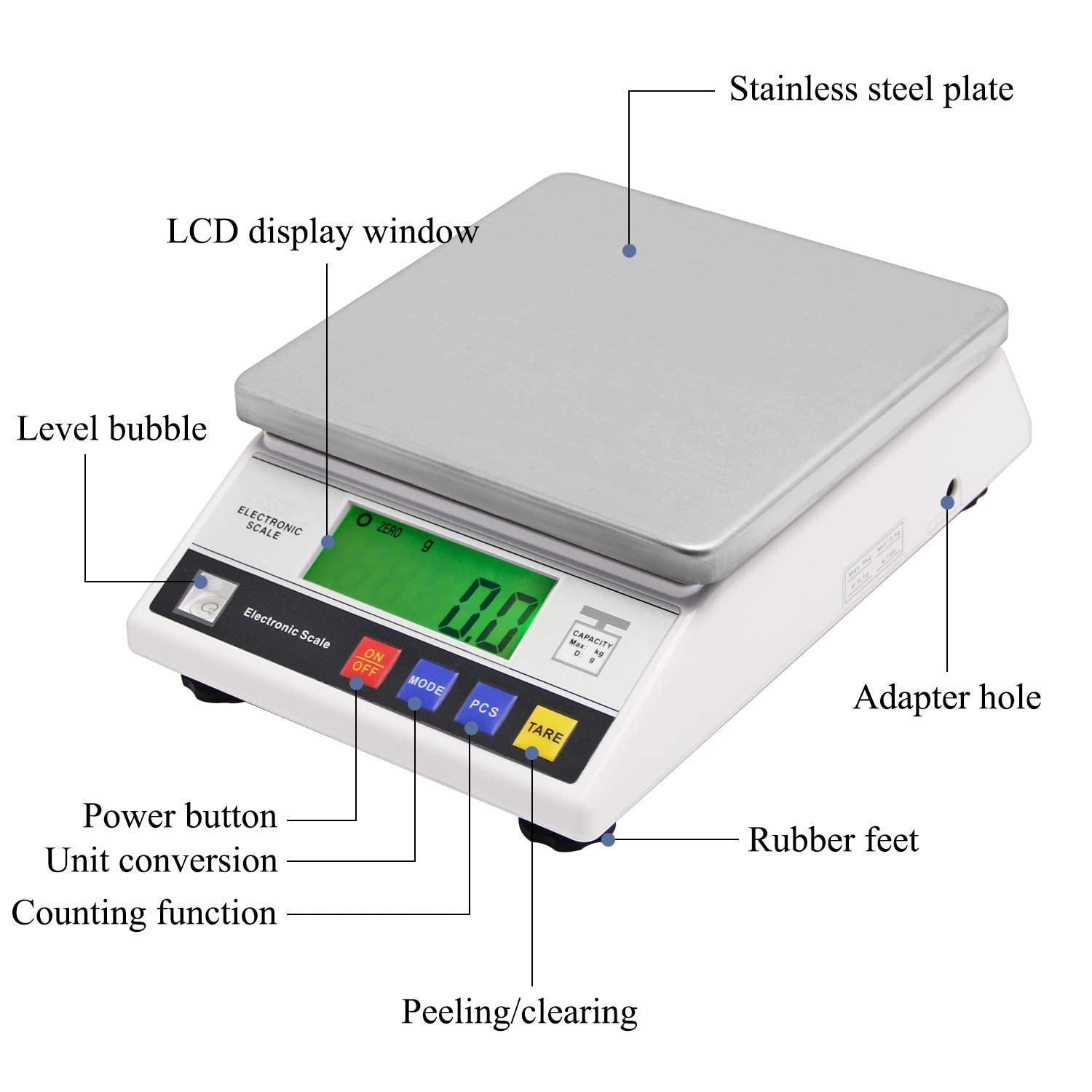 High Precision Scale 10kg 0.1g Digital Accurate Electronic Balance Lab Scale