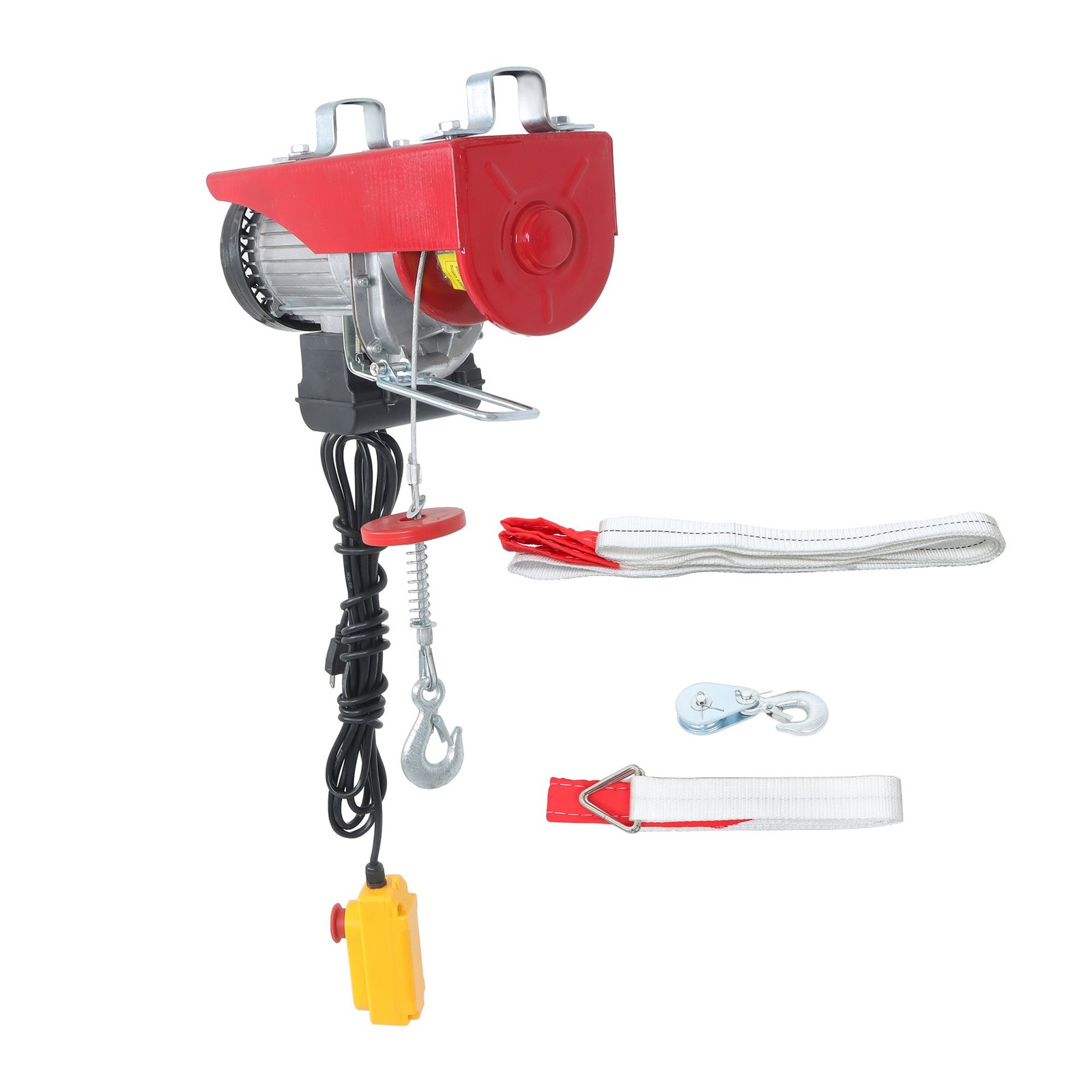 1320lbs/600kg Electric Hoist w/ 14ft Remote,110V 1200W,40ft Lift,Emergency Stop