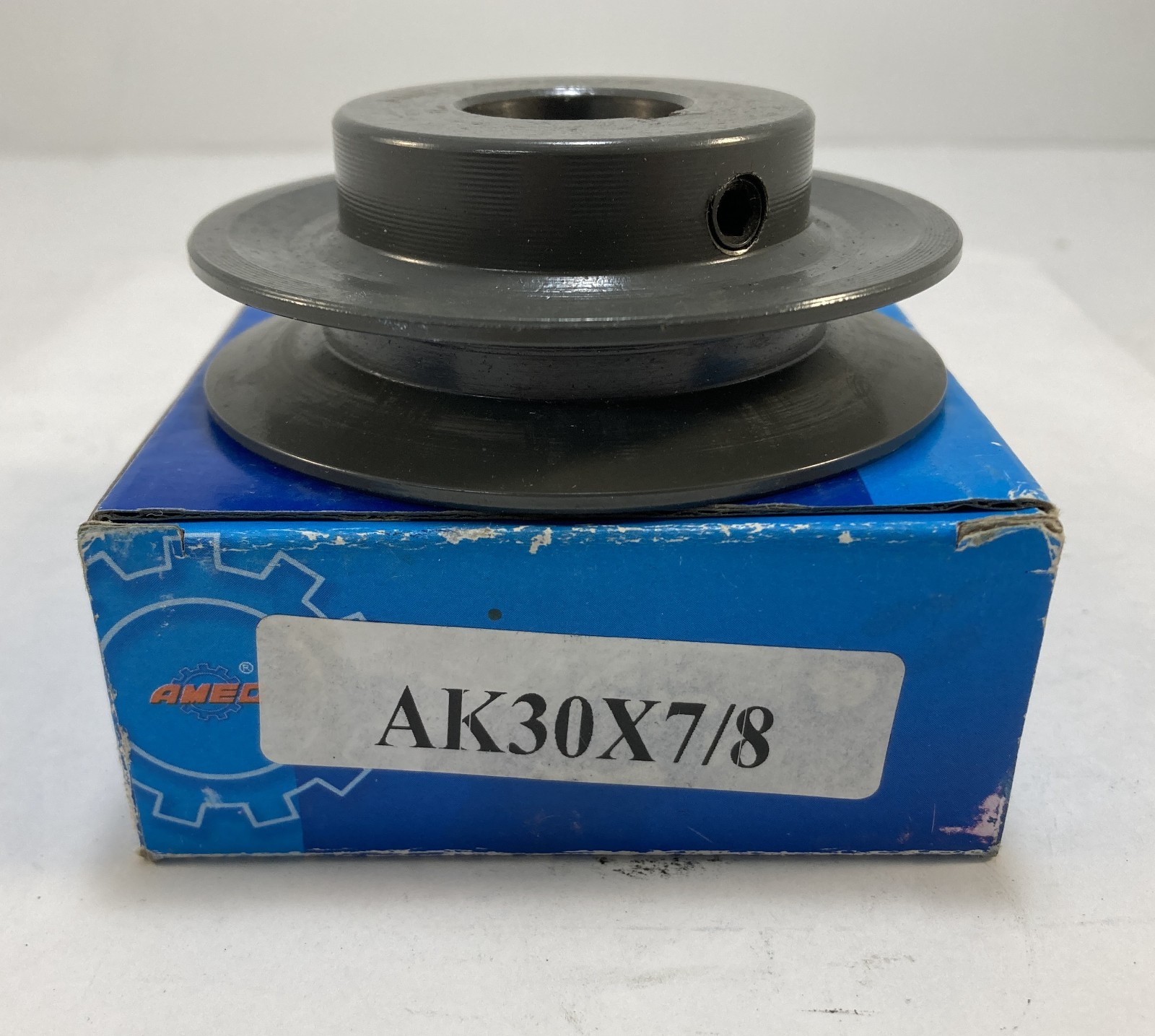 AMEC AK30 x 7/8 Single Groove 3.05″ A Sheave Pulley 7/8″ Bore Keyed Shaft AK3014