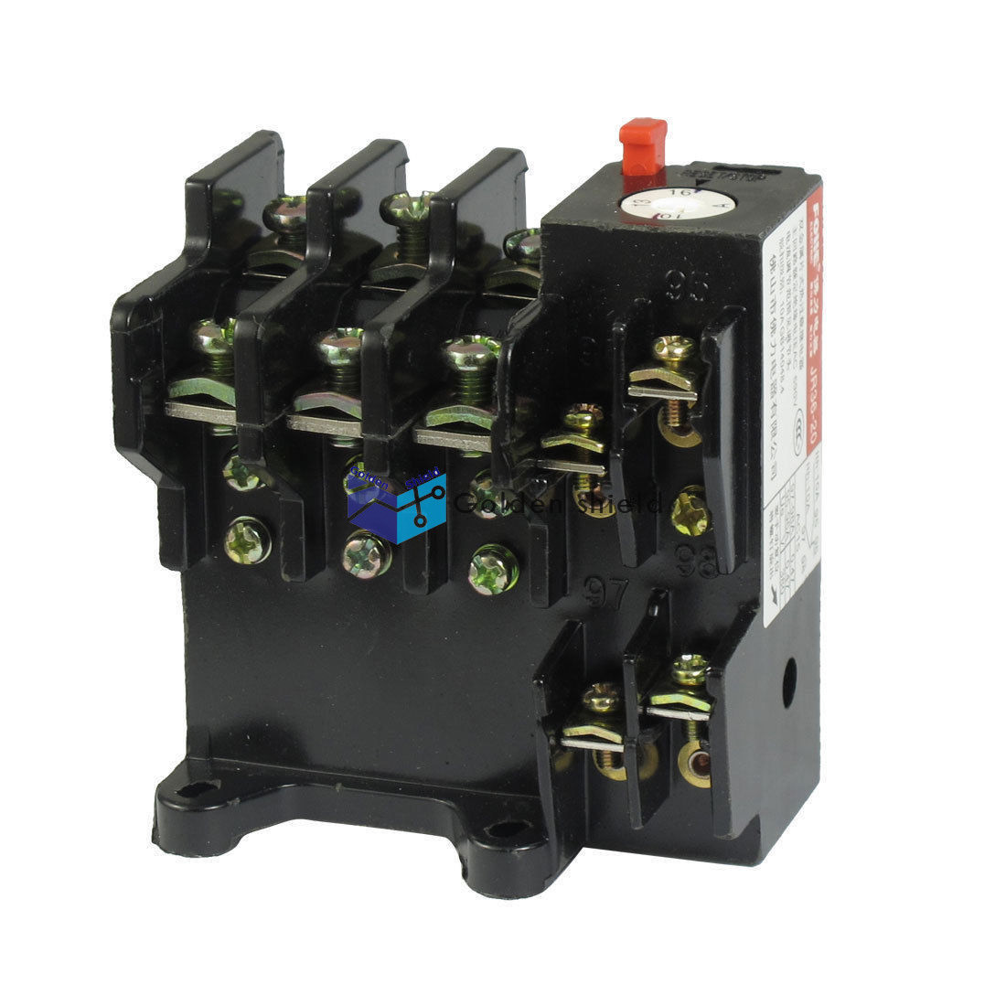JR36-20 Adjustable 3-Pole 1NO 1NC Thermal Overload Relay 10-16A✦Kd