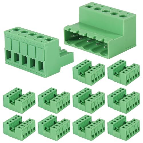 10 Pairs 5.08mm Pitch PCB Mount Screw10pcs Phoenix Type Connector PCB Mount S…