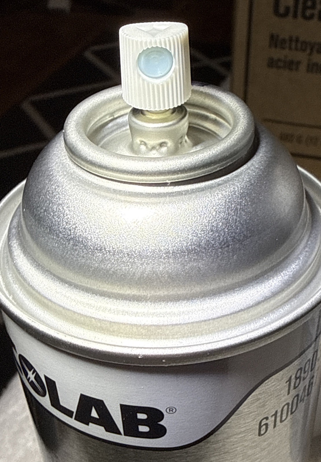 2 ECOLAB STAINLESS STEEL INDUSTRIAL SPRAY, TWO 17oz CANS