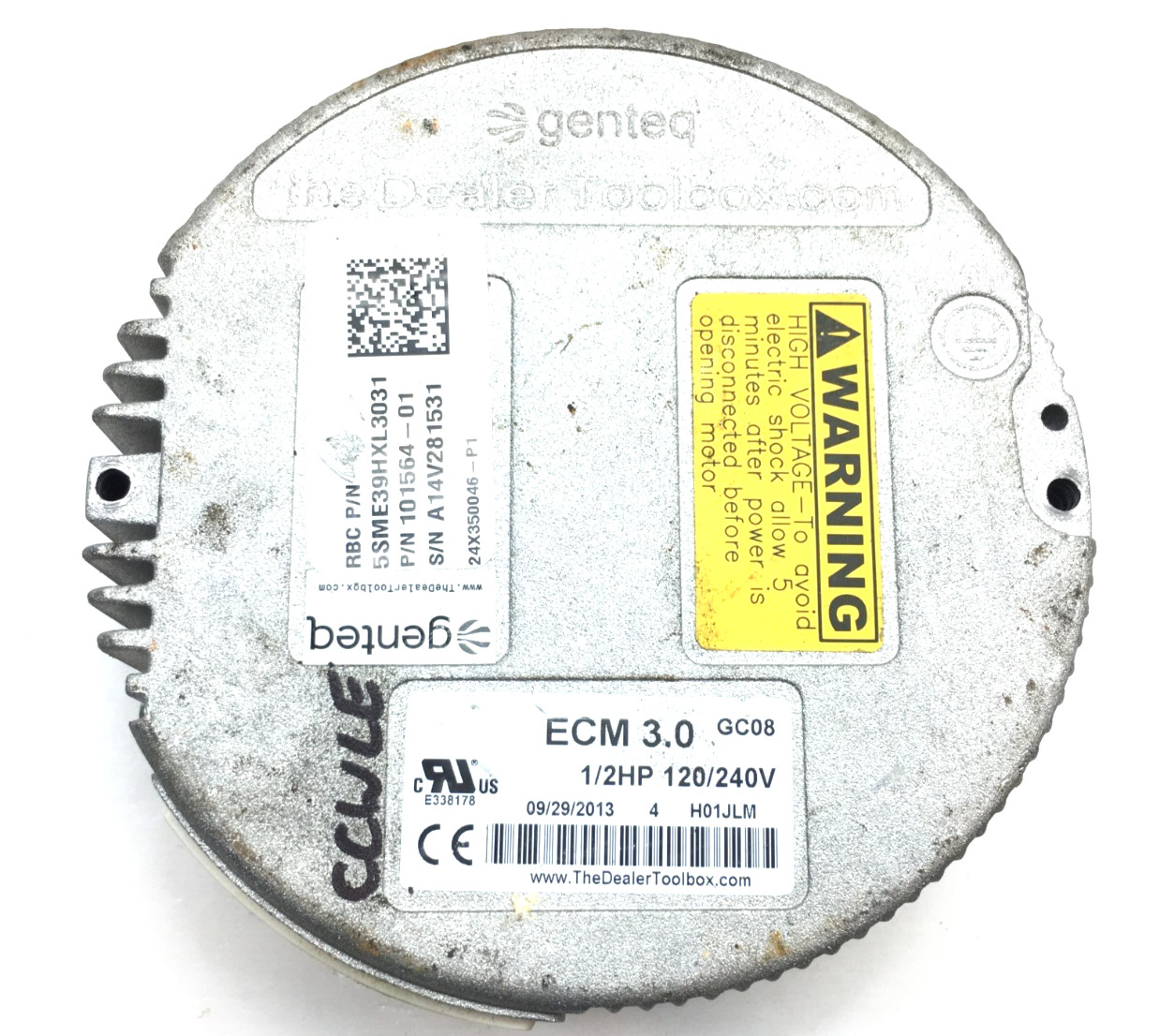 Genteq ECM 3.0 GC08 Module Only for 5SME39HXL3031 1/2HP 240V CCWLE used #J124