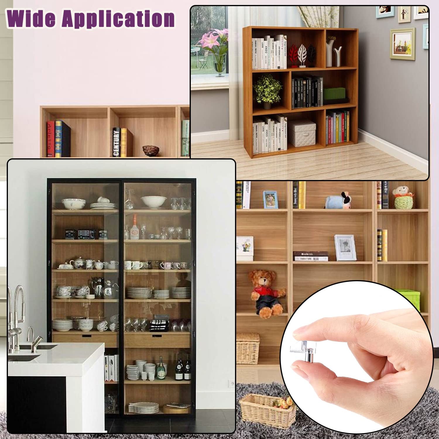 3 Millimeters or 1/8 Inch Shelf Support Peg，Support 3mm, Clear (20 Pieces)