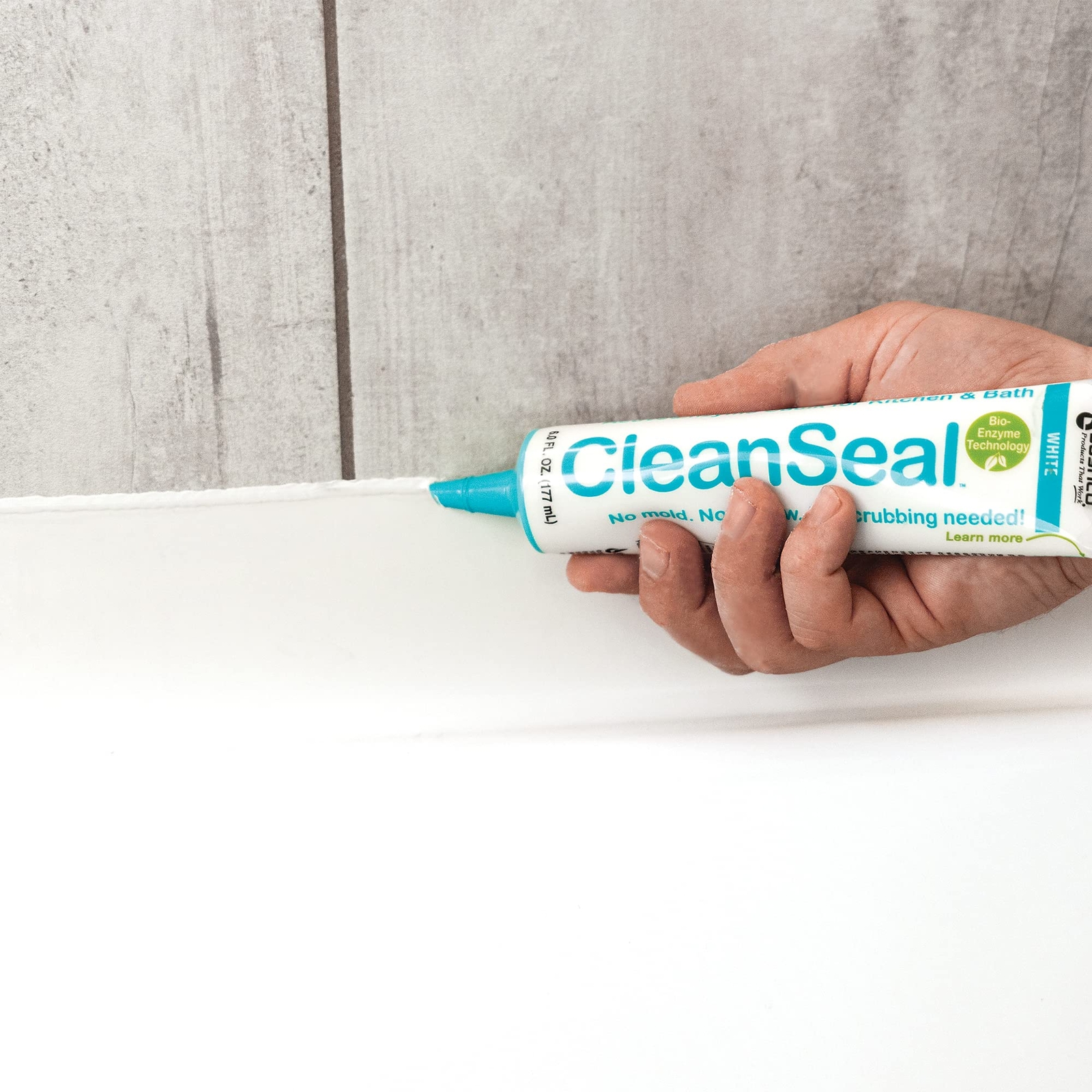 CleanSeal 10.5 oz Waterproof Caulk for Kitchen Bathroom Anti-Mold Super Elastic