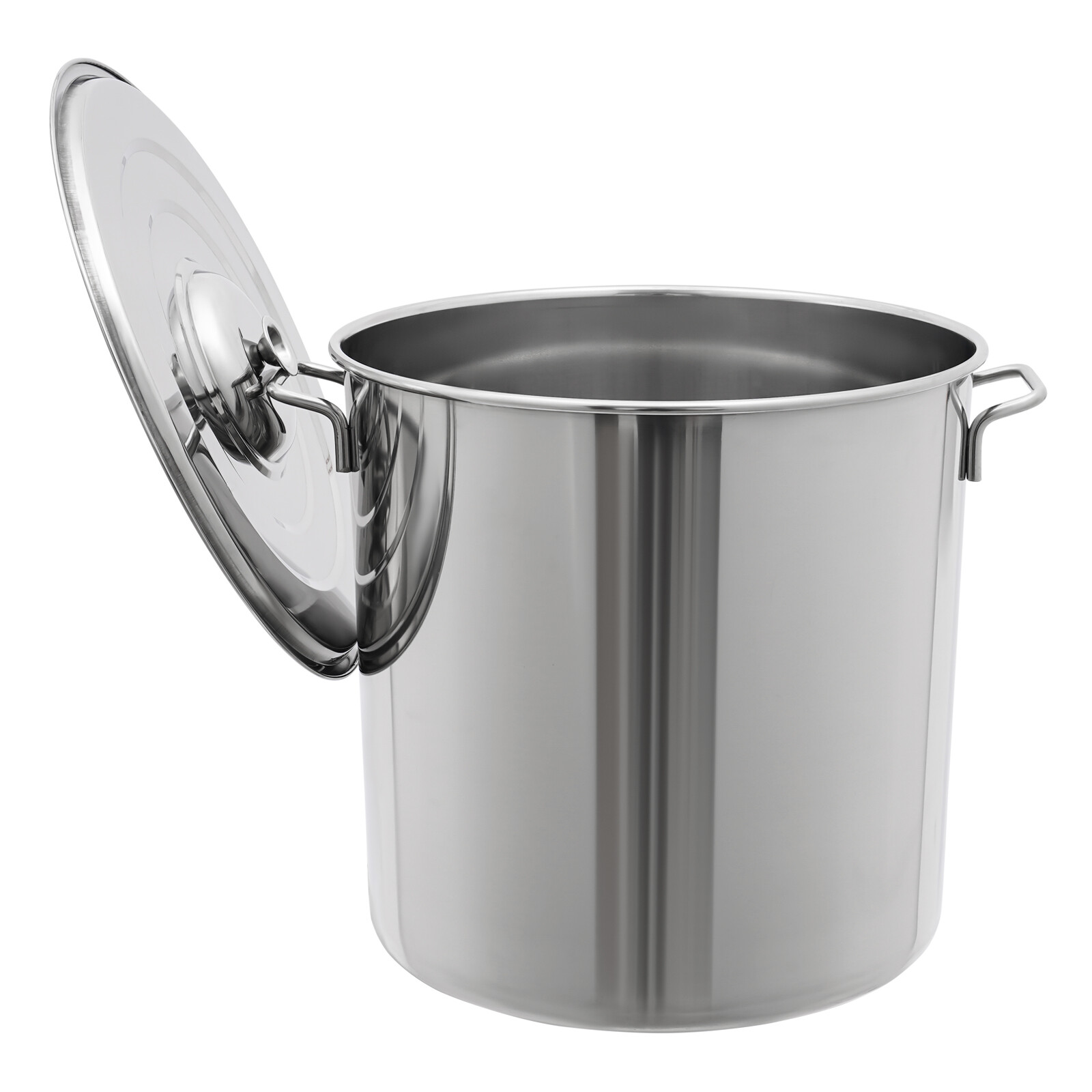 40L/42.27Qt Seafood Boil Pot Stainless Steel Shrimp Boil Stock Pot w/ Basket
