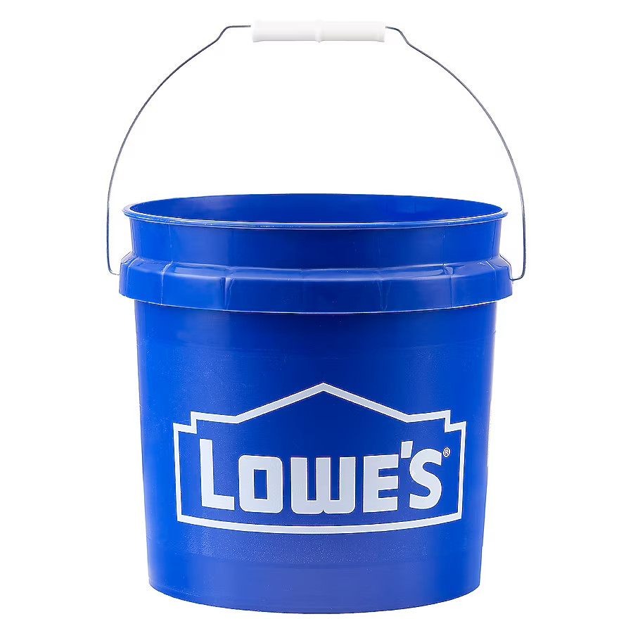Lowe’s 2-gallon Plastic Blue General bucket