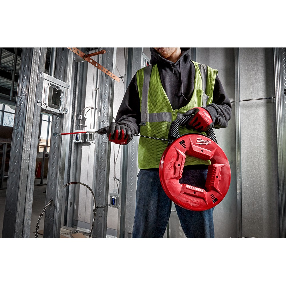 Milwaukee 48-22-4195 100′ Polyester Fish Tape w/ Flexible Metal Leader