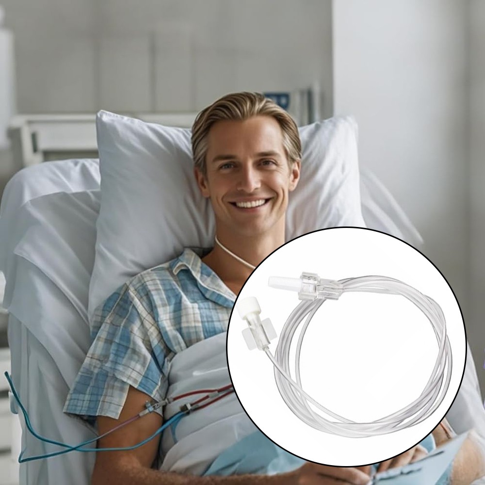 IV Infusion Extension Tube Sterile Extension Tubing Line 30cm 50cm 100cm 150cm