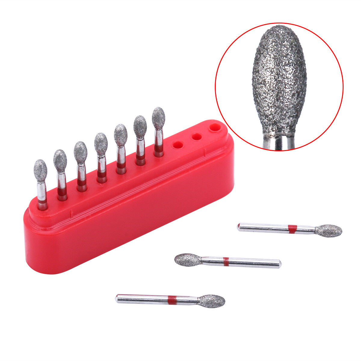 100pcs AZDENT Dental Diamond Burs FG Burs Drill Composite Polishing Kit
