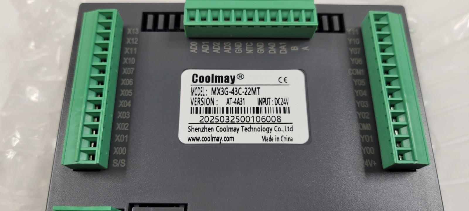 Coolmay MX3G-43C-22MT 4.3″ HMI PLC All in One HMI w/ Built-in PLC 12DI 10DO