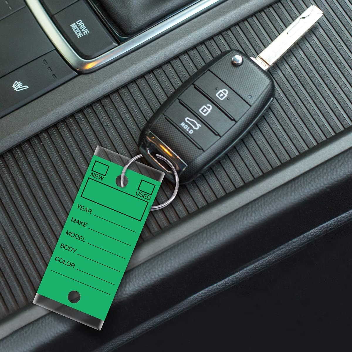 250 Per Box, Self-Protecting Paper Key Tags with Chrome-Plated Split Rings Perfe
