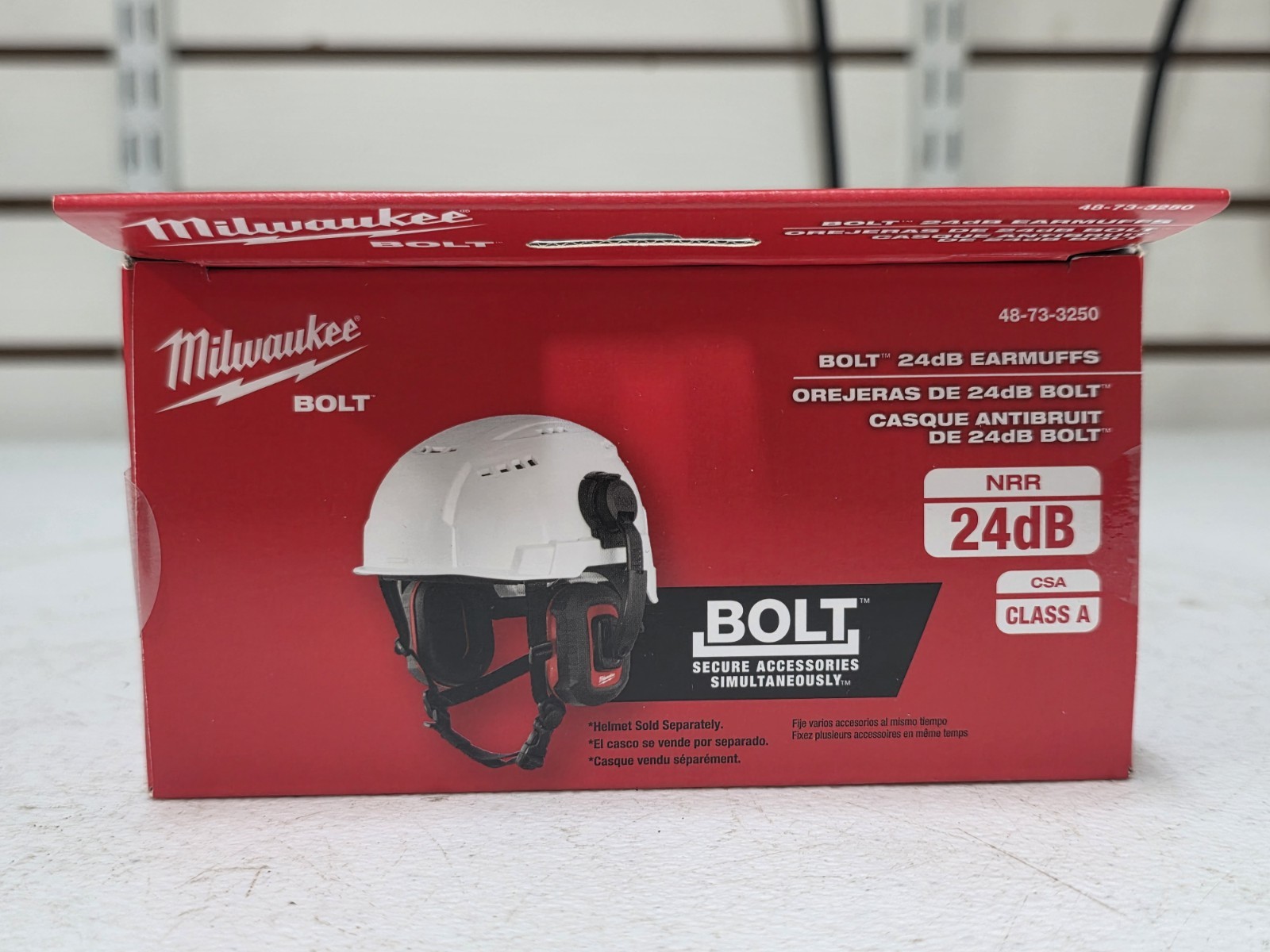 Milwaukee BOLT 24dB Earmuffs Adjustable Industrial Hearing Protection 48-73-3250