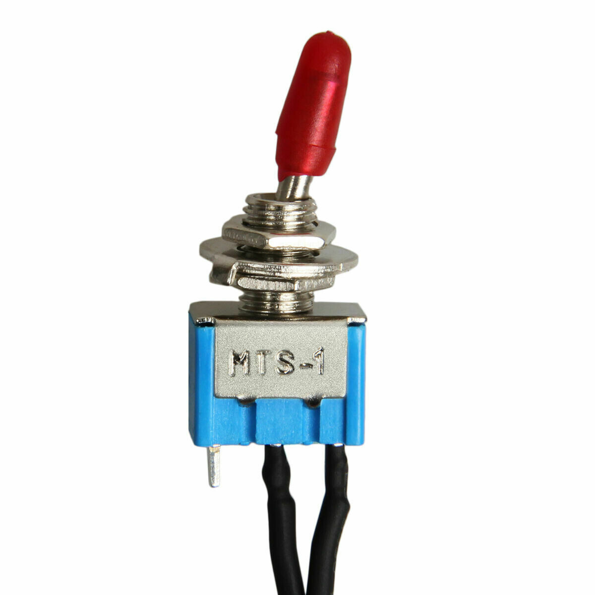 5PCS SET SPST Mini Toggle Switch Wires On/Off Metal Small Automotive Car Truck