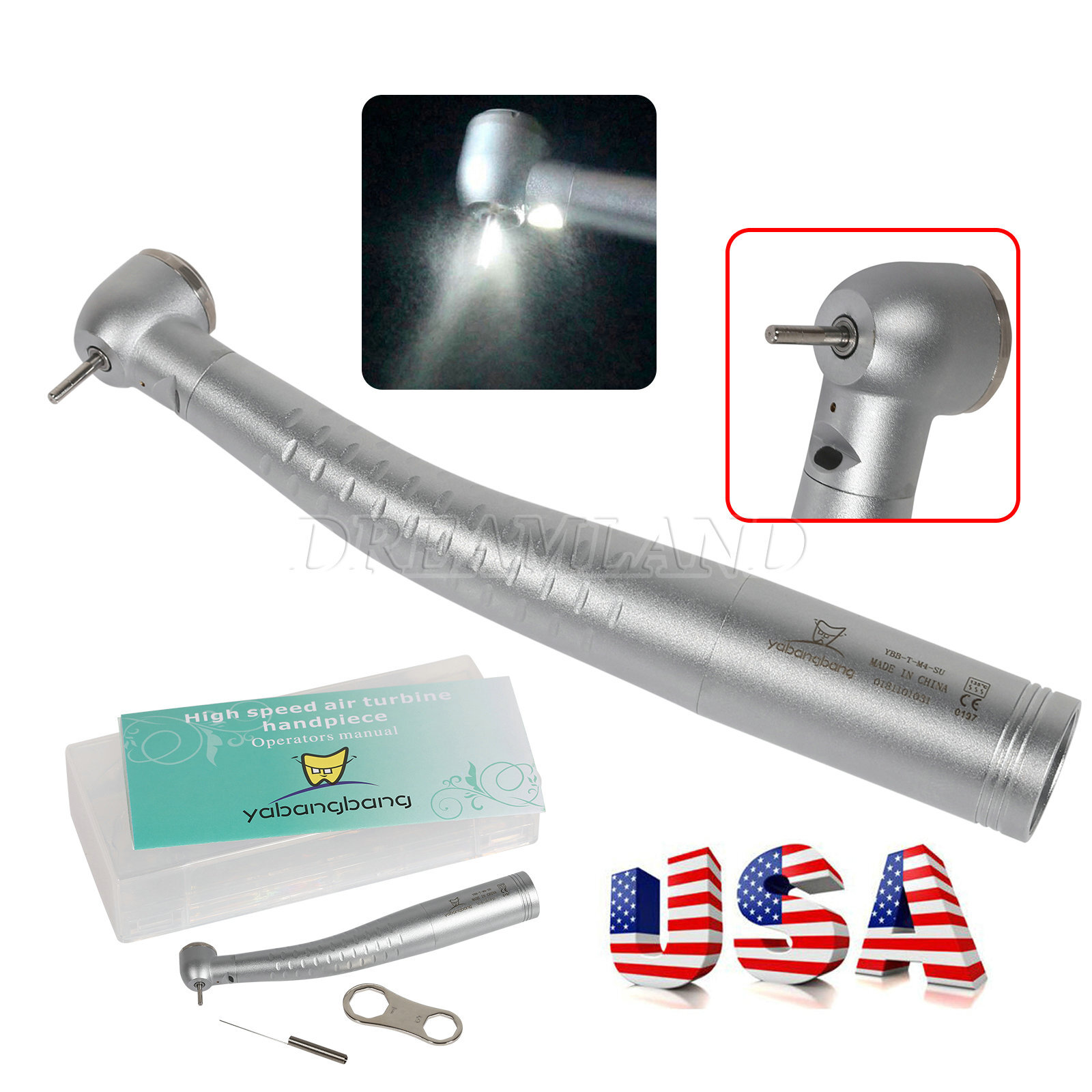 KAVO STYLE Dental Fiber Optic LED High Speed Handpiece YB6/YD6 USA