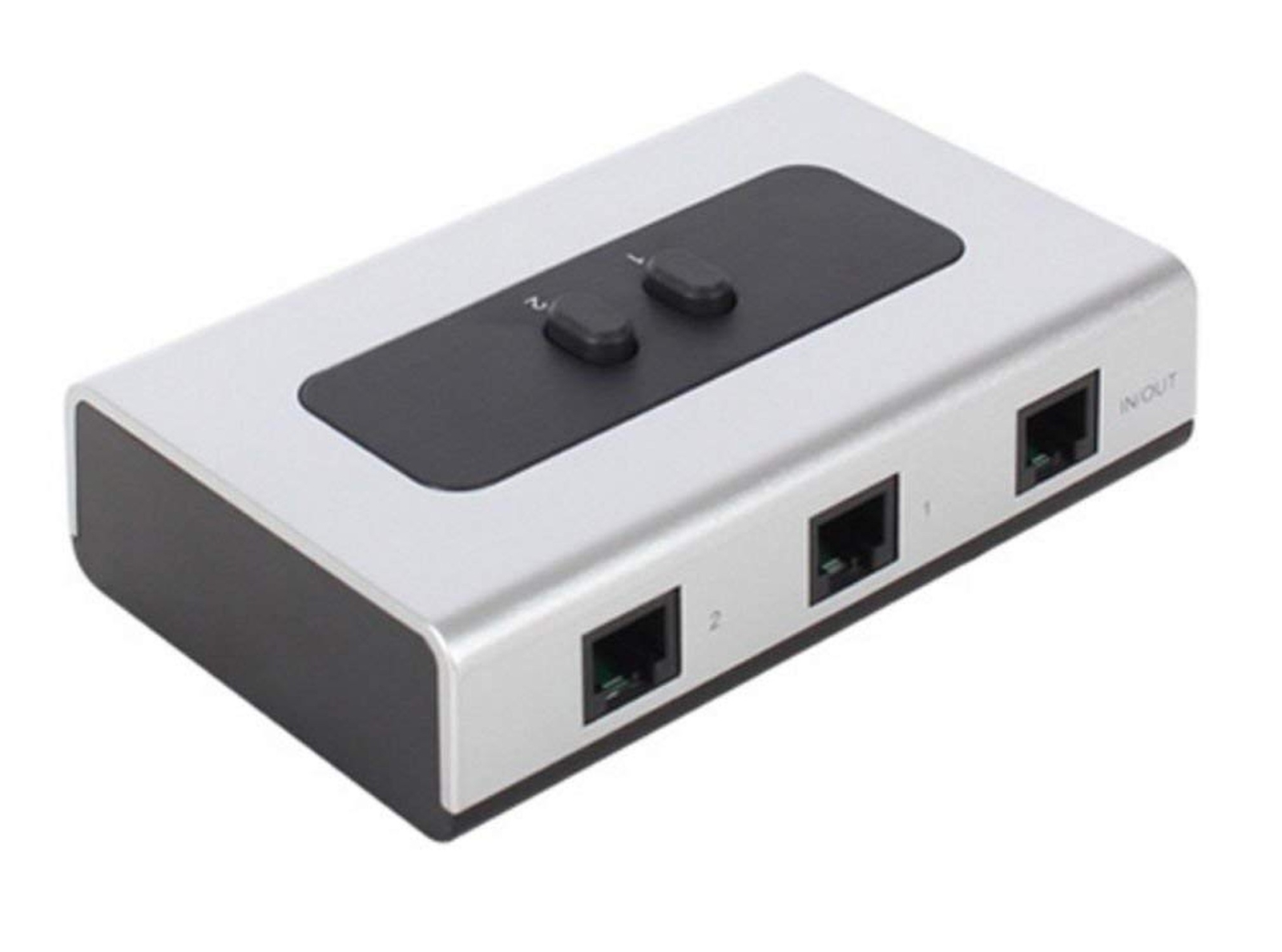 2PORT RJ11 RJ12 Manual Sharing Telephone Switch Box Phone selector