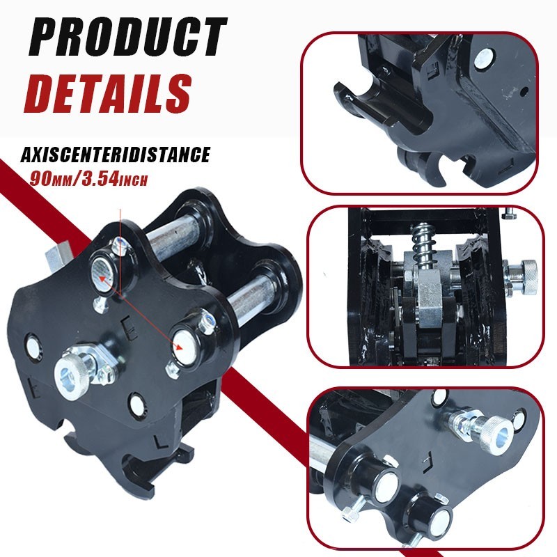Semi-auto tool-free quick coupler for mini excavators local stock free shipping