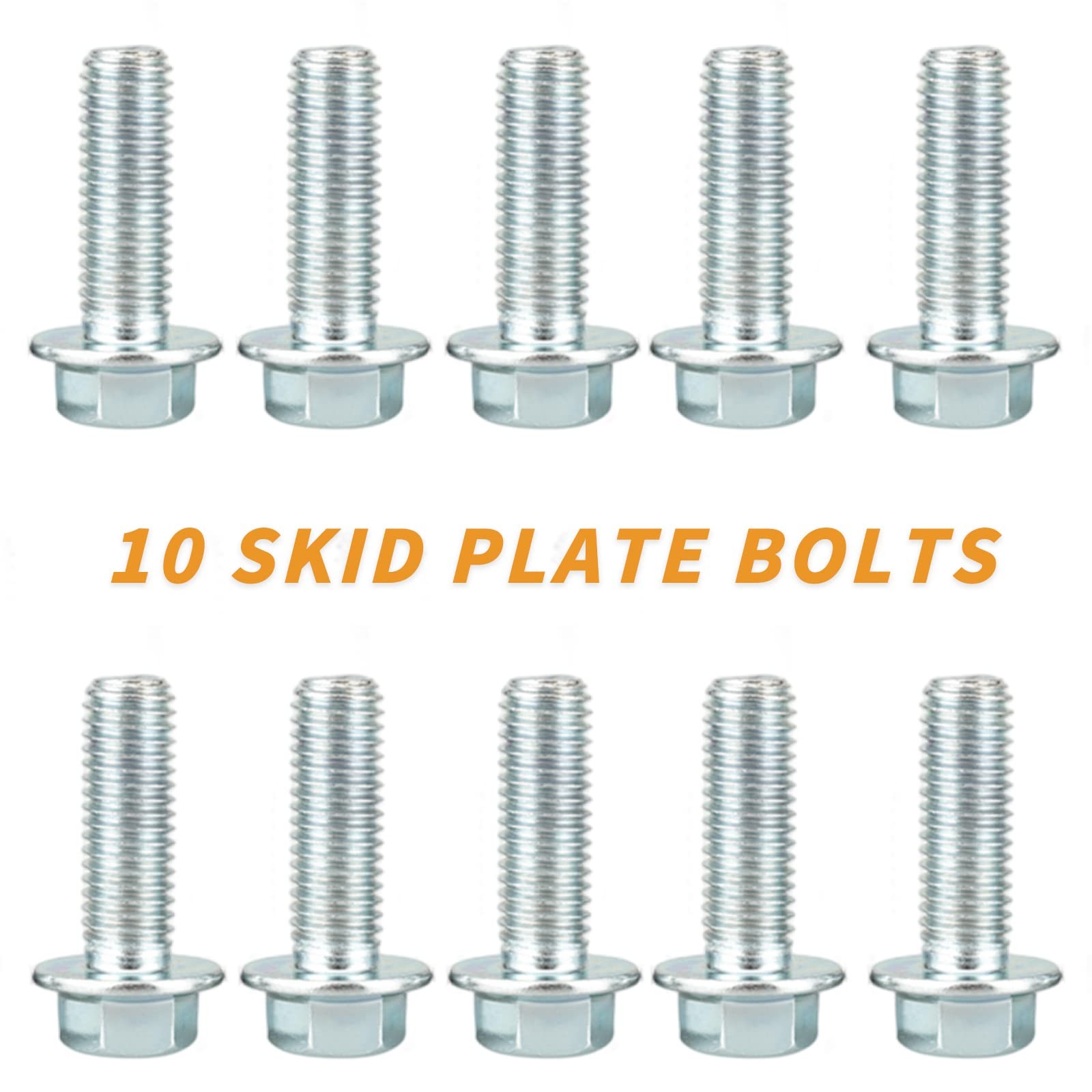 20 Piece Set UTV Skid Plate Washer and Bolt Kit Compatible with Polaris RZR ..