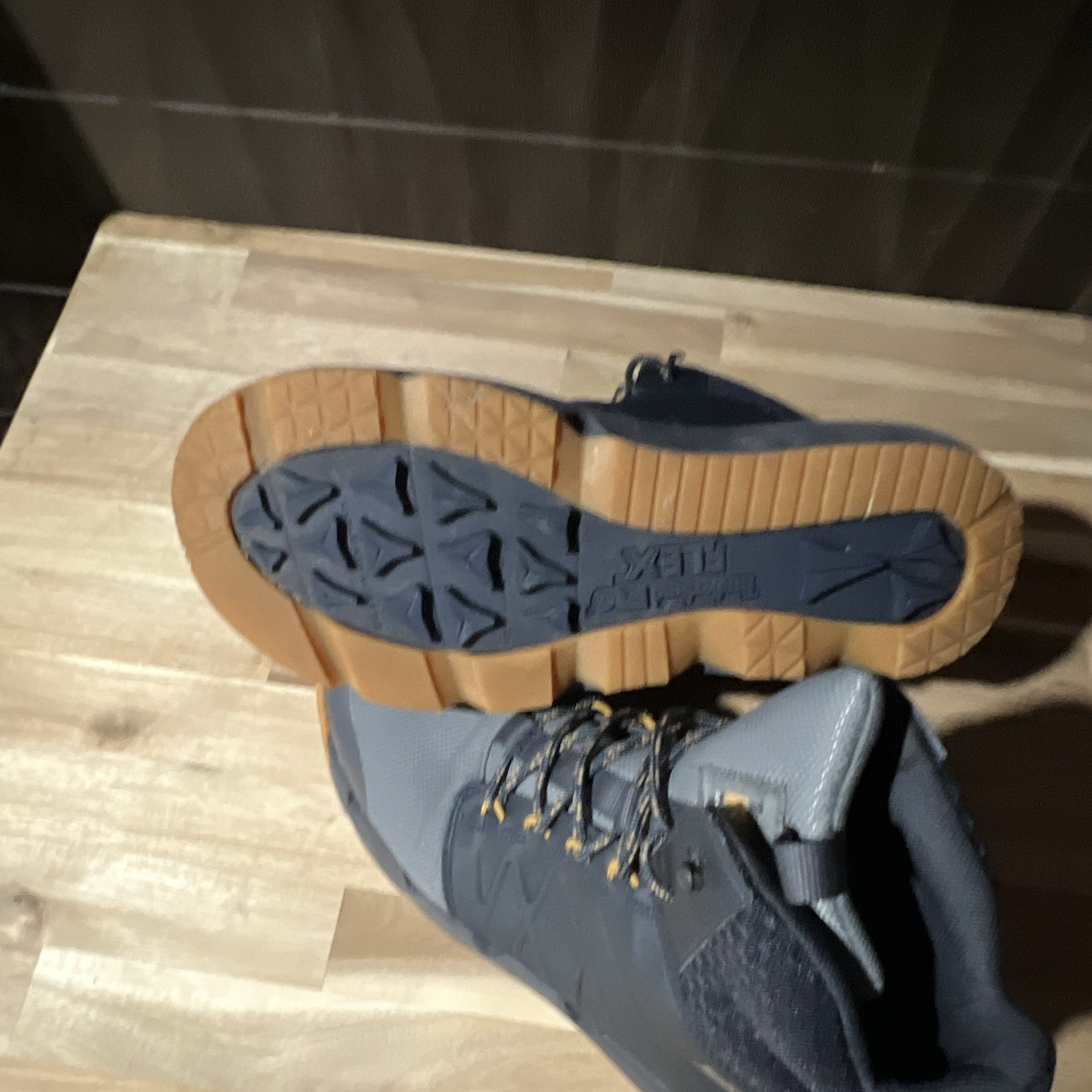 Timberland PRO Gray/Black Lace-Up Work Boots with Gum Soles, Pair