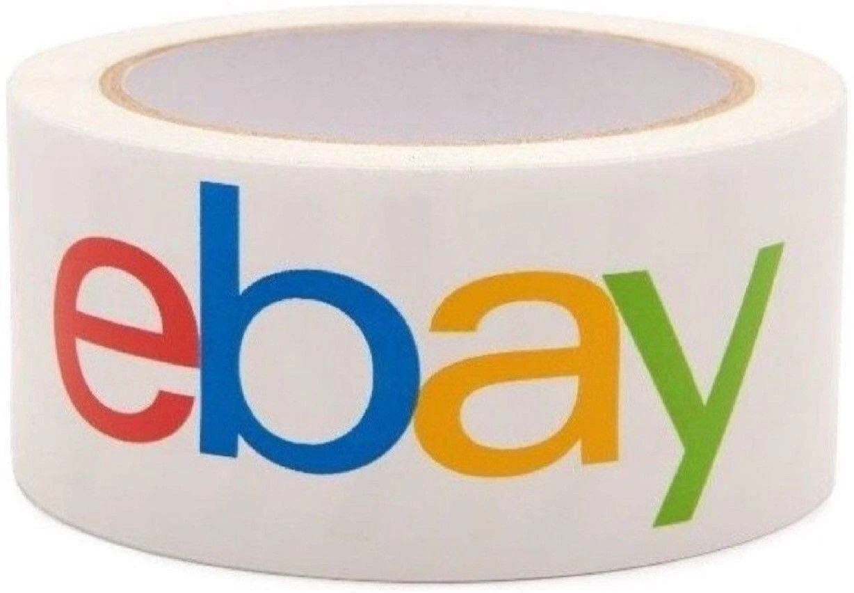 6 Rolls eBay Color Shipping and Packing Tape 2″ 75 Yard 2.2 mil Thick