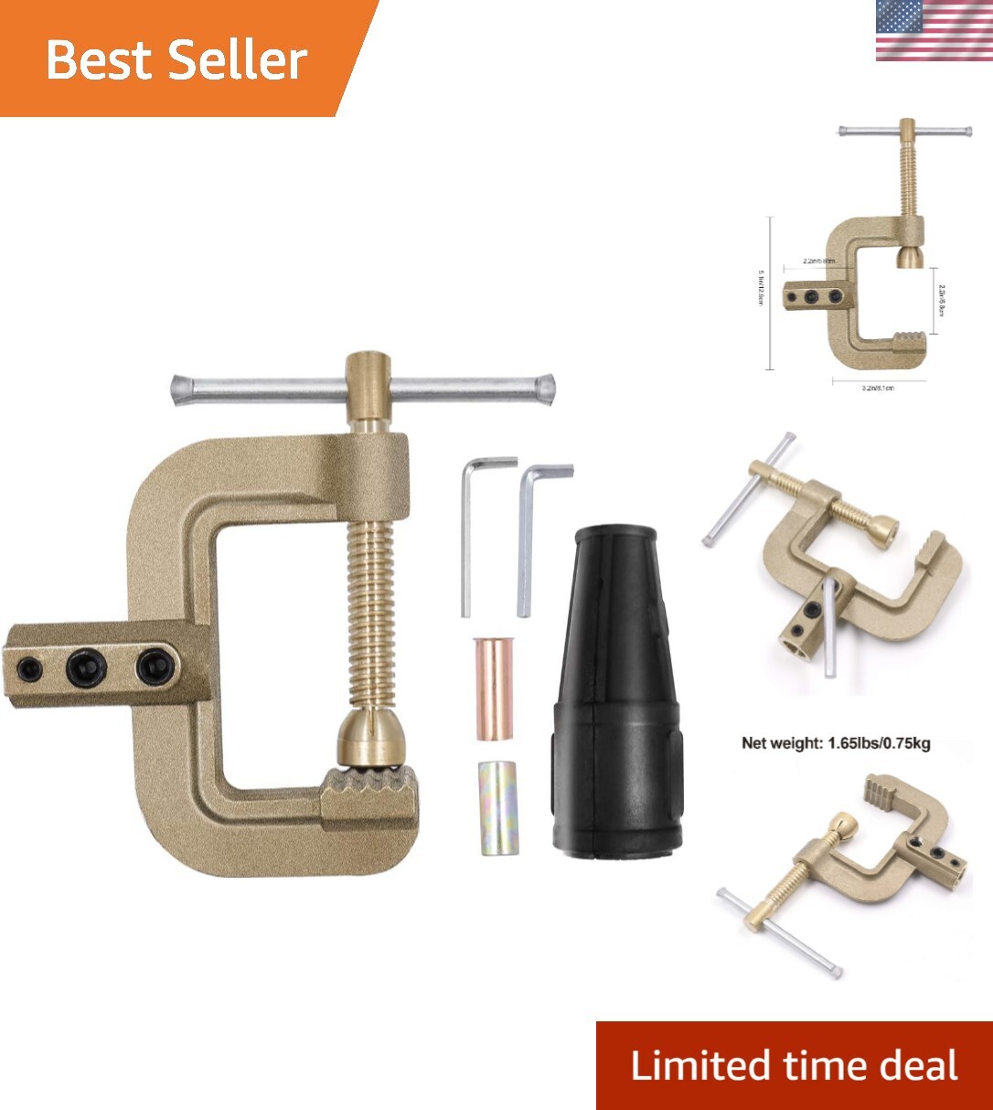 G Ground Welding Earth Clamp 0.75kg Full Cooper 400A High Standard Solid Bras…