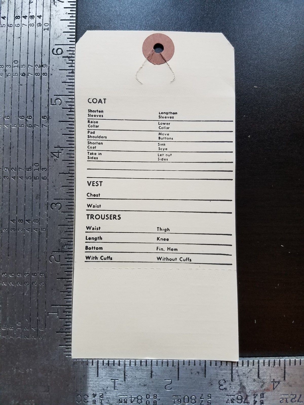 Alteration Tags Qty 500 Perforated Merchandise Price Manila Claim Ticket 2 Part