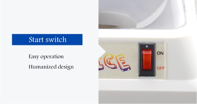 110V/60HZ Electric Shaved Ice Machine Ice Crusher for Frozen Drinks etc. Use