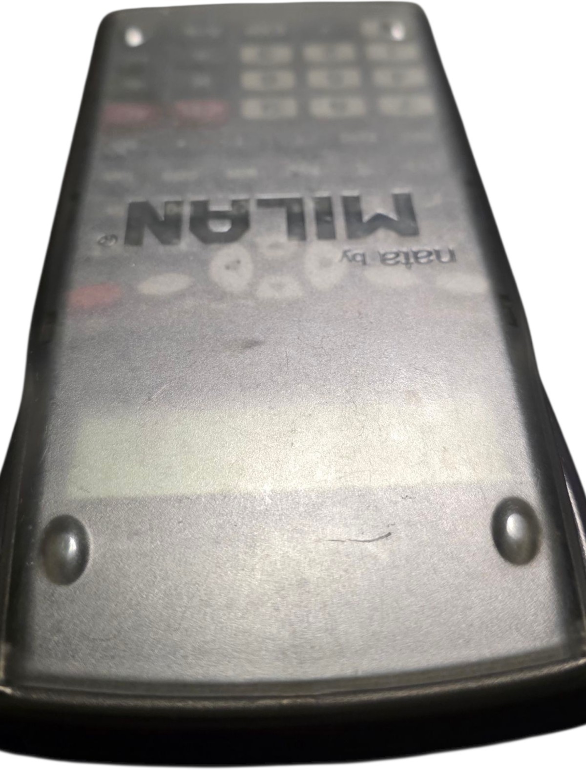 Nata By MILAN Scientifica M240 Black Calculator 2 Lines 1918 Spain W/ Grey Cover