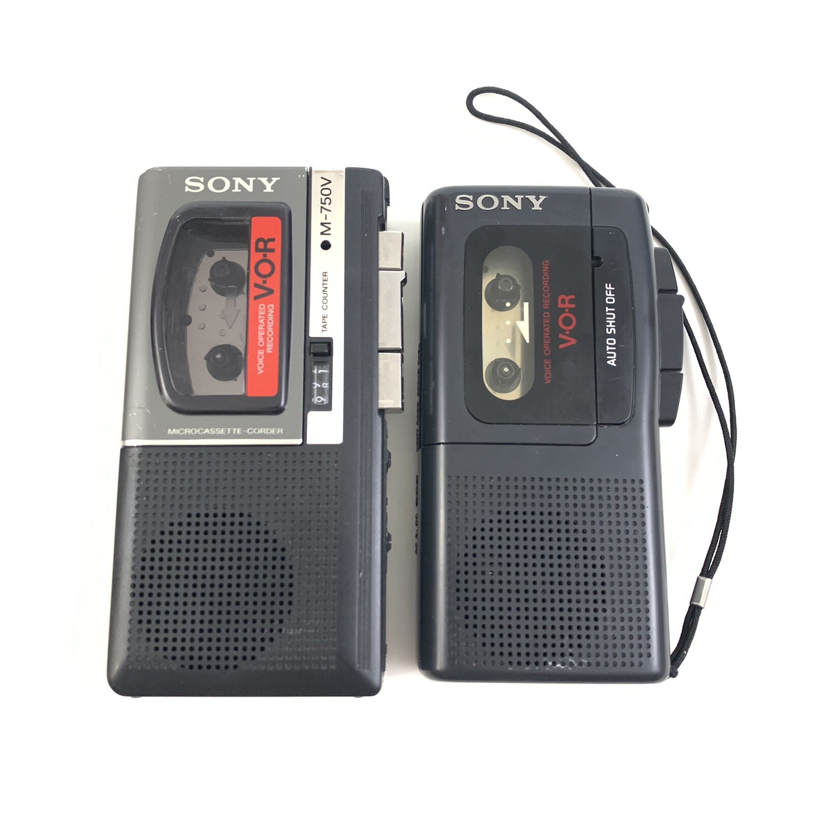 2 SONY M-750V / M-507V Microcassette Voice Tape Recorder PARTS Repair #6883