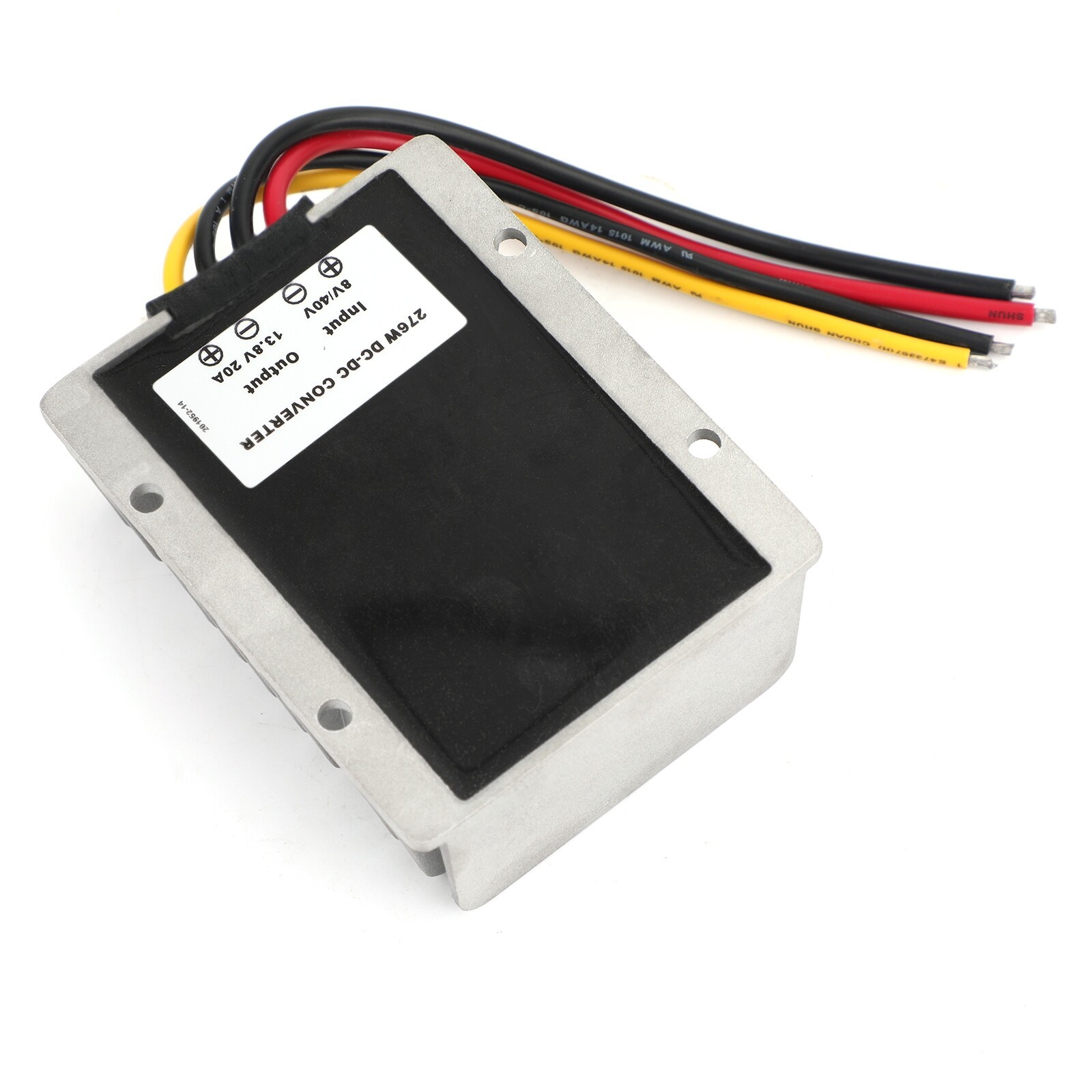 WaterProof 8V/40V to 13.8V 20A 276W Step Up DC/DC Power Converter Regulator UE