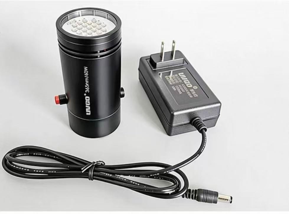 Handheld 60W Ultra high intensity air-cooled UV curing lamp 365nm/395nm/405nm