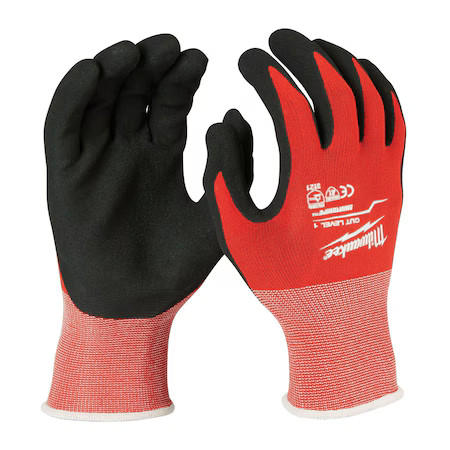 Milwaukee Tool 48-22-8902 Coated Work Gloves, Nitrile Dipped, Nylon/Lycra