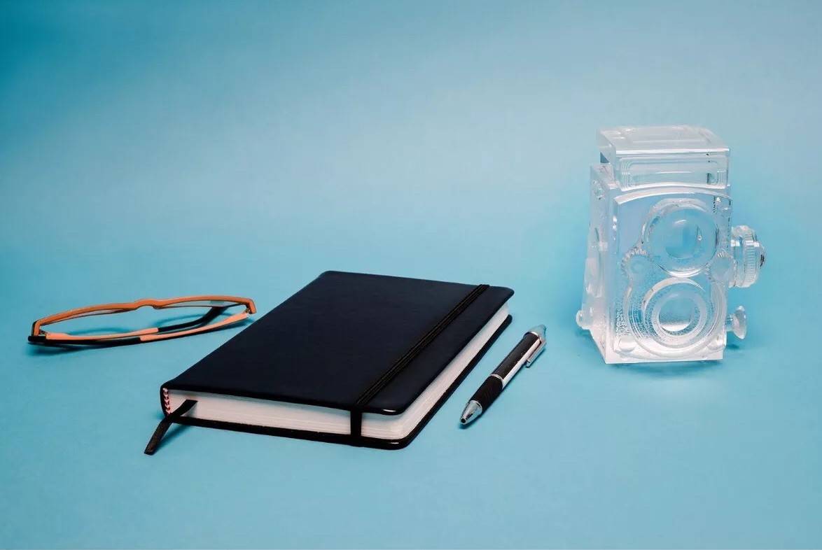 Hard Cover Lined/Dotted Journals 2 Pack Black Leather Notebooks- Thick Diary