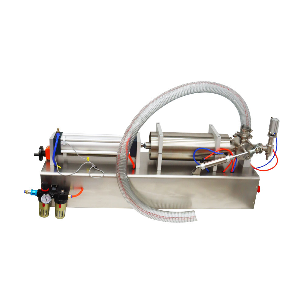 1000-5000ml Adjustale Liquid Paste Filler Automatic Packing Machine 50L Hopper