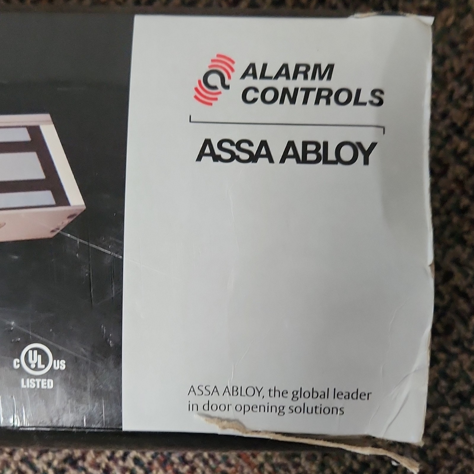 Alarm Controls 1200D Double Door Electromagnetic Lock 1200 lb 12/24V DC