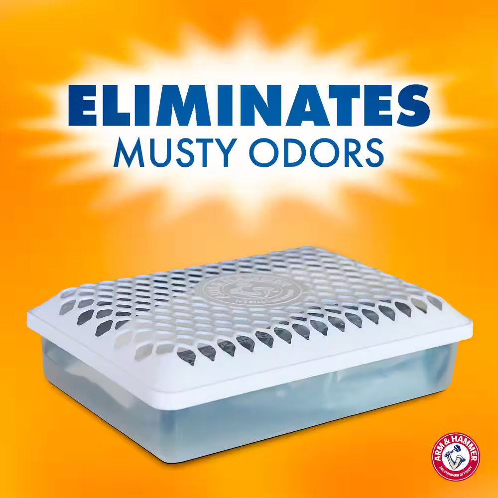 (2 pack) Arm & Hammer Storage Moisture Absorber and Odor Eliminator, 10.5 oz.