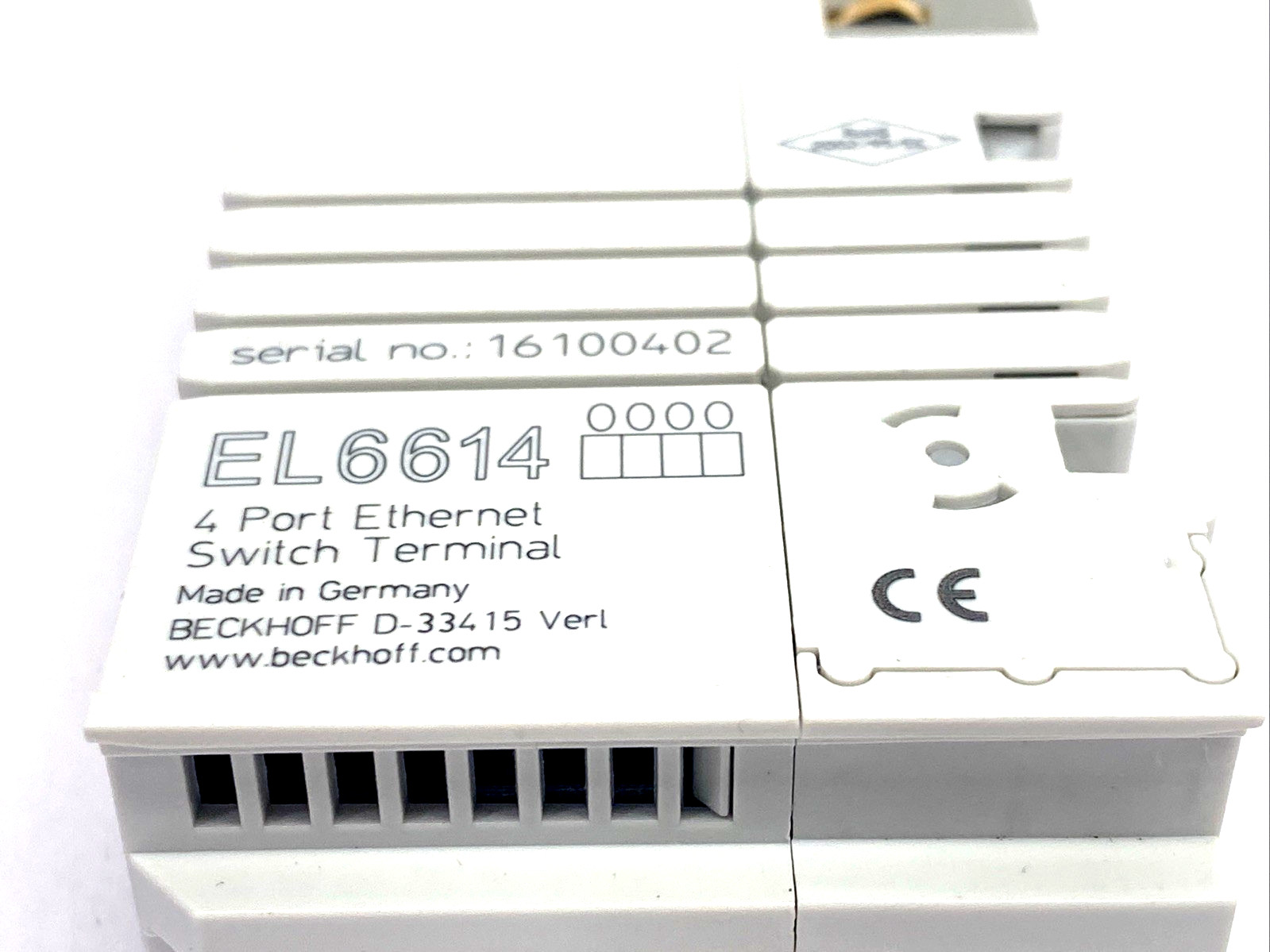 Beckhoff EL6614 EtherCAT Terminal 4-Port Ethernet Switch Comm. Interface